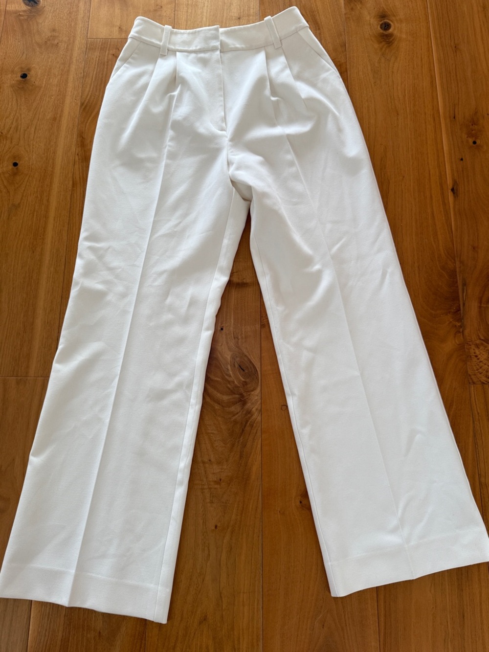 Favorite Daughter The Favorite Pant Wide-Leg Trousers in Ivory